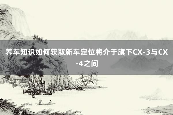 养车知识如何获取新车定位将介于旗下CX-3与CX-4之间